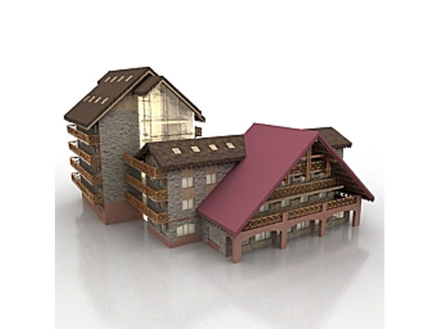 Free Hotel N57 3D model For Architecture 3Ds Max Model Download